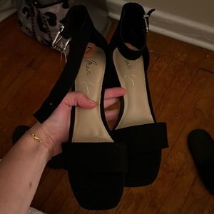 3” heel open toe shoes
